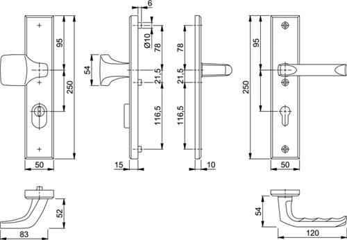 HOPPE 61G 2236ZA 2214 113 PC72 DD55 3*F1 - Mastermate - B2B Webshop