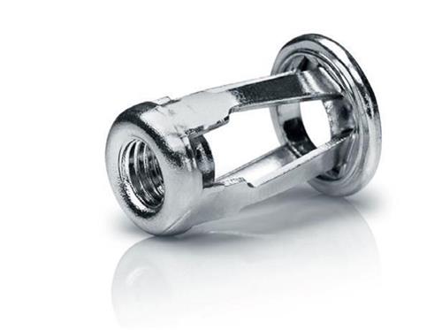 100 stuks klinkmoeren M8, roestvrij staal, met gegroefde klinkmoeren, schroefdraadklinkmoeren, 10 mm inpersmoeren, geschikt voor metalen en kunststof platen (zilver
